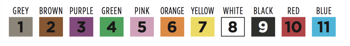 MALE BUTTON (11x COLOURS)